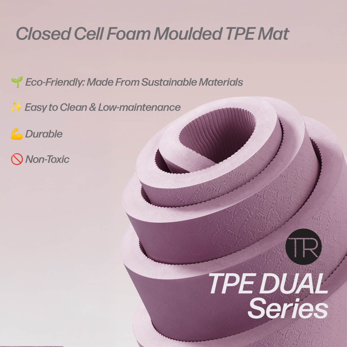 TPE Dual Yoga Mat