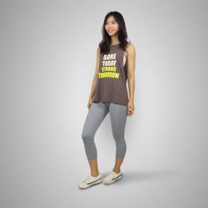 Yoga Tank Top- Sore_&_Strong-Brown