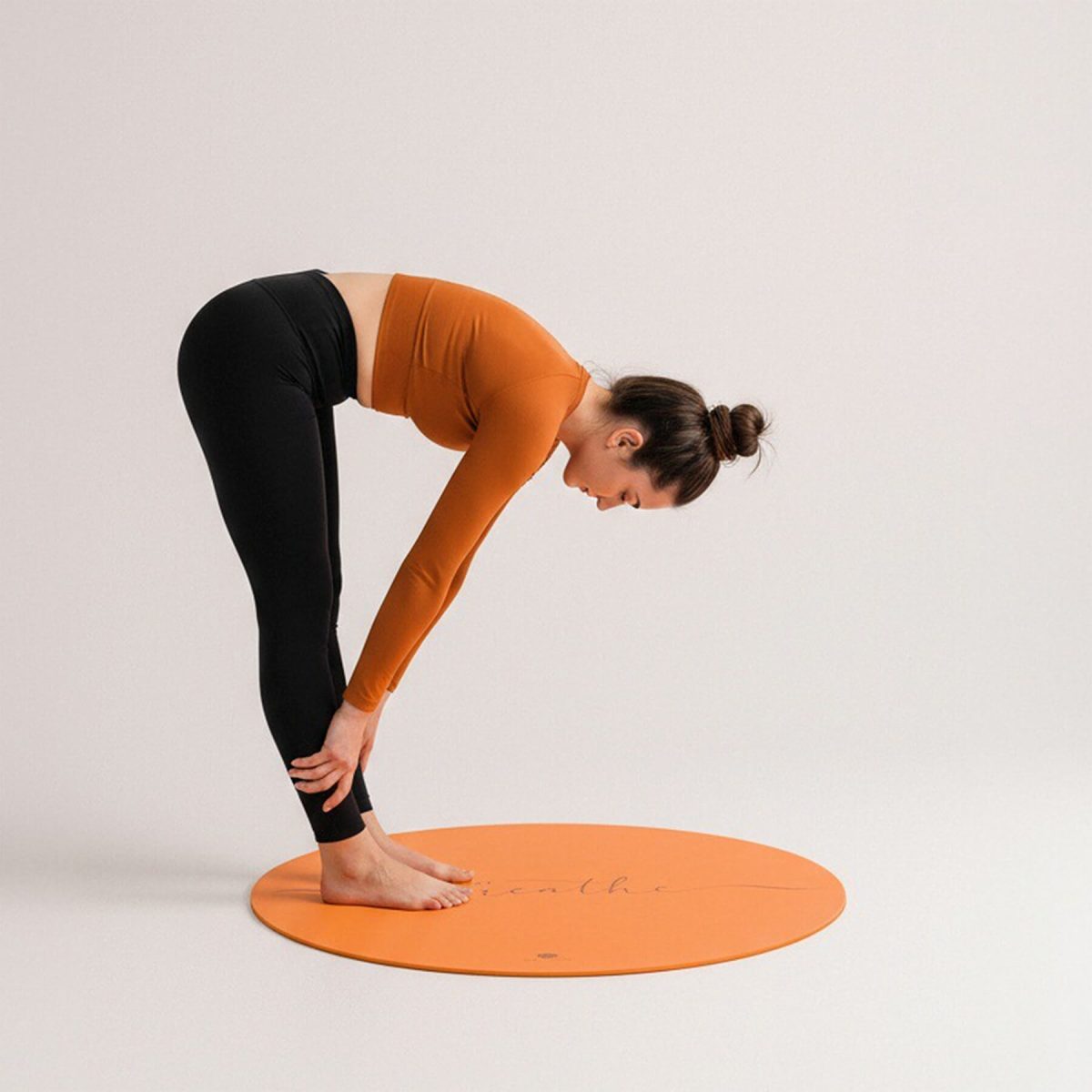 Round Yoga Mat - Natural Rubber