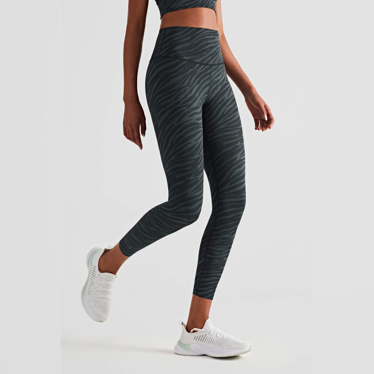 Diva Ankle Tights - Zebra Grey