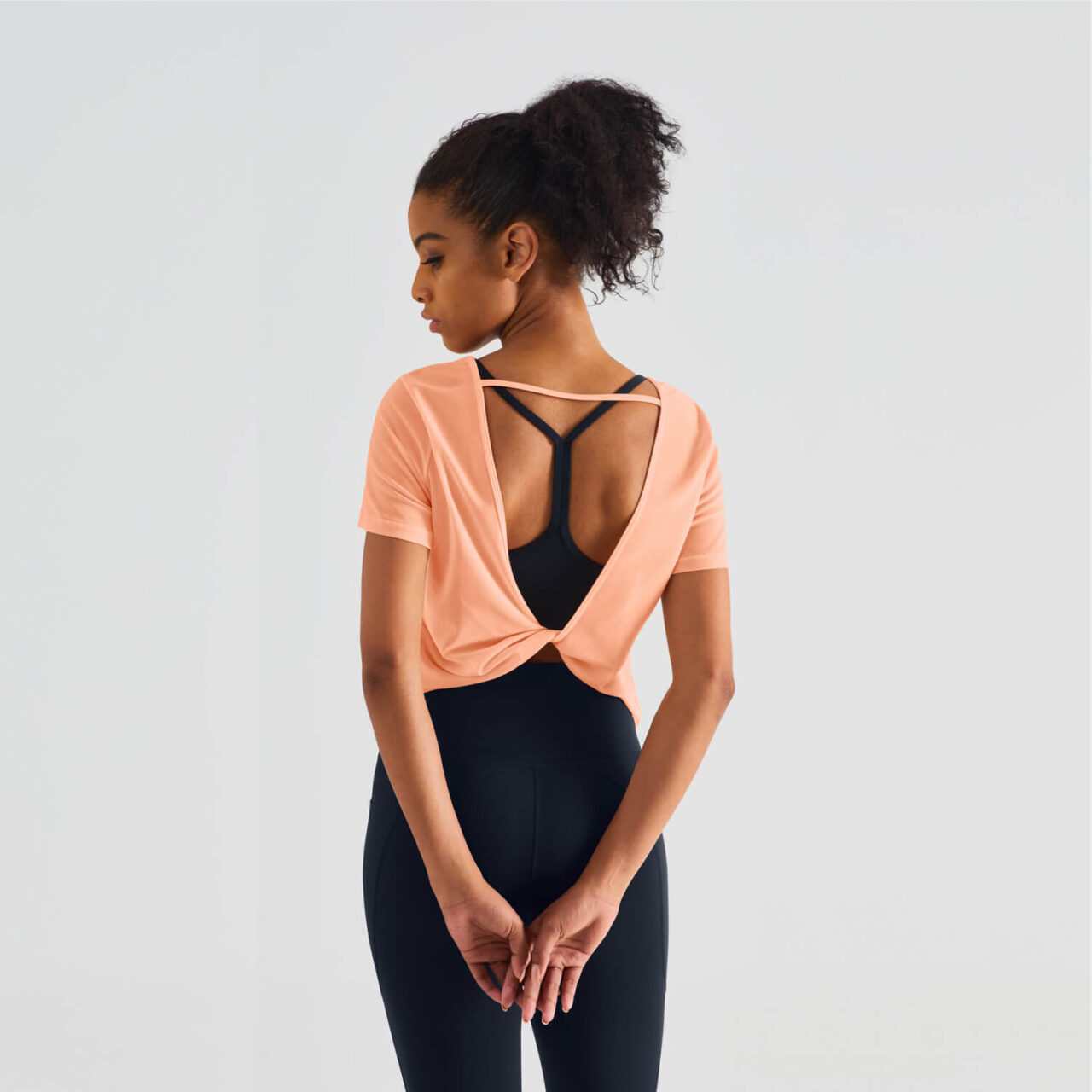 Cooling Mesh Top With Twist Back