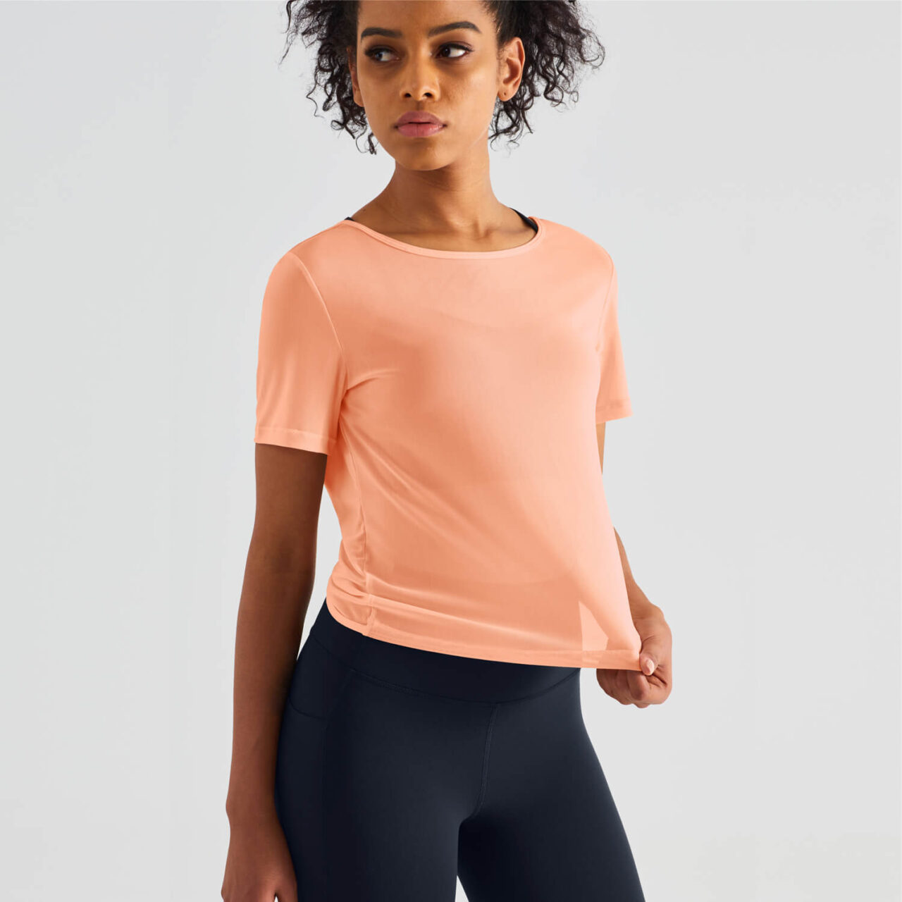 Cooling Mesh Top With Twist Back