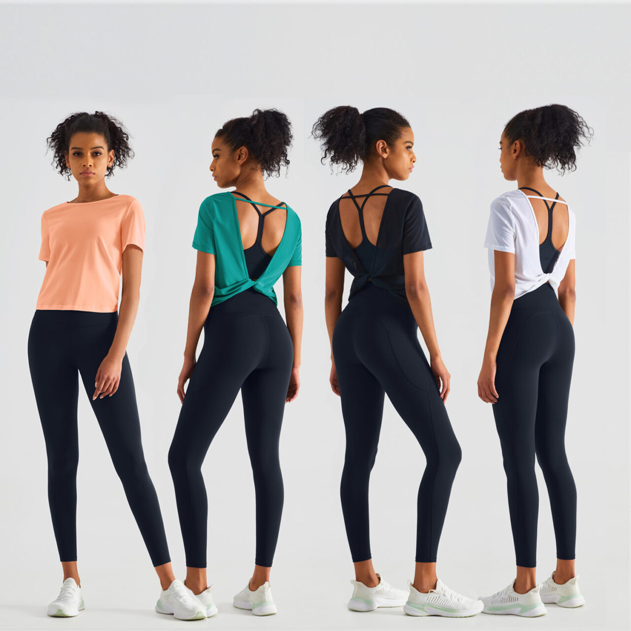 Cooling Mesh Top With Twist Back