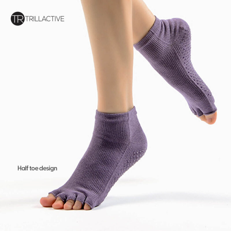 Open Toes Sock - Purple