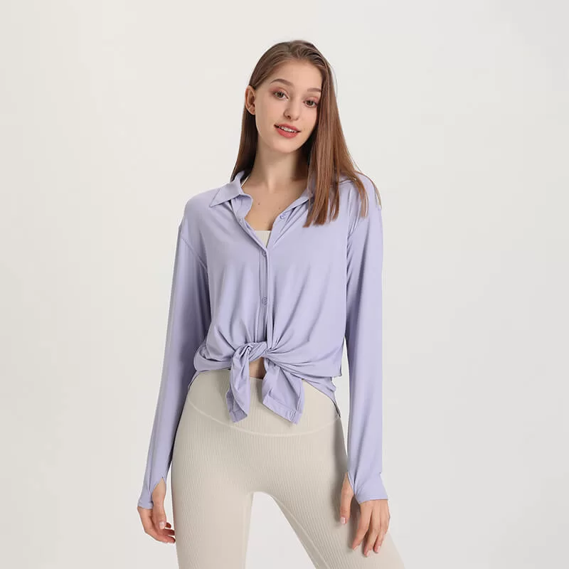 ChicTech Cooling Long Sleeve Shirts - Lilac