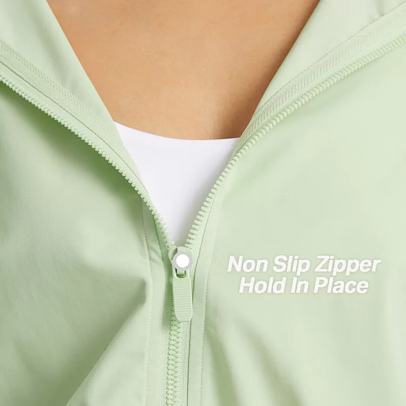 Quick-Dry Lightweight UV-Protection Pullover Jacket - Non Slip Zipper