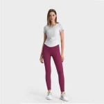 SoftFlex Ribbed Long Poctight- Back Pocket