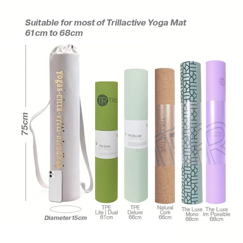 Suede Yoga Mat Bag - Size
