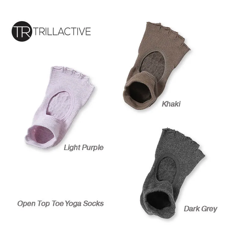 Open Top Toe Yoga Sock - Colors