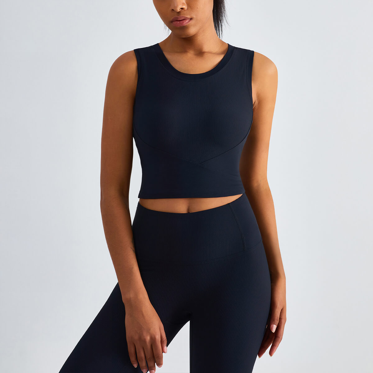 Ribbed Padded Tanks