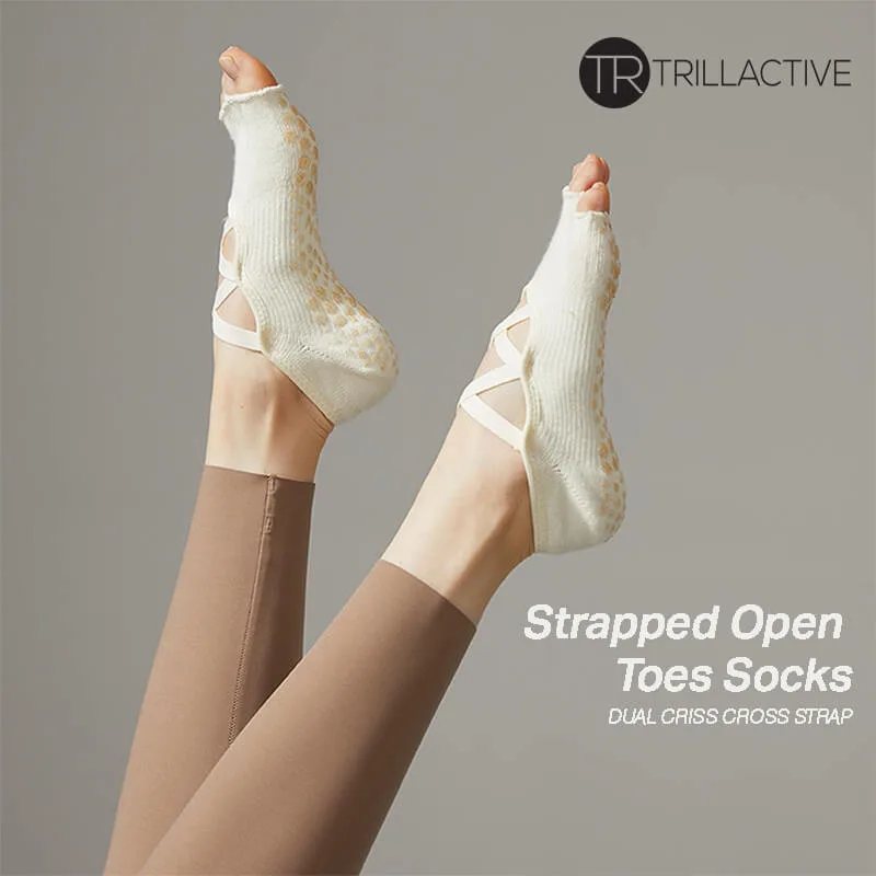 Strapped Open Toes Socks