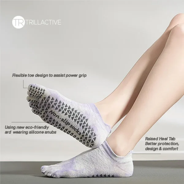 Tie Dye Yoga Toe Sock