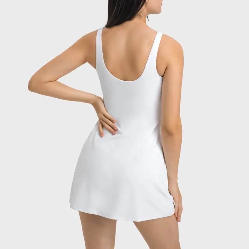 Tennis Dress With Liner - White