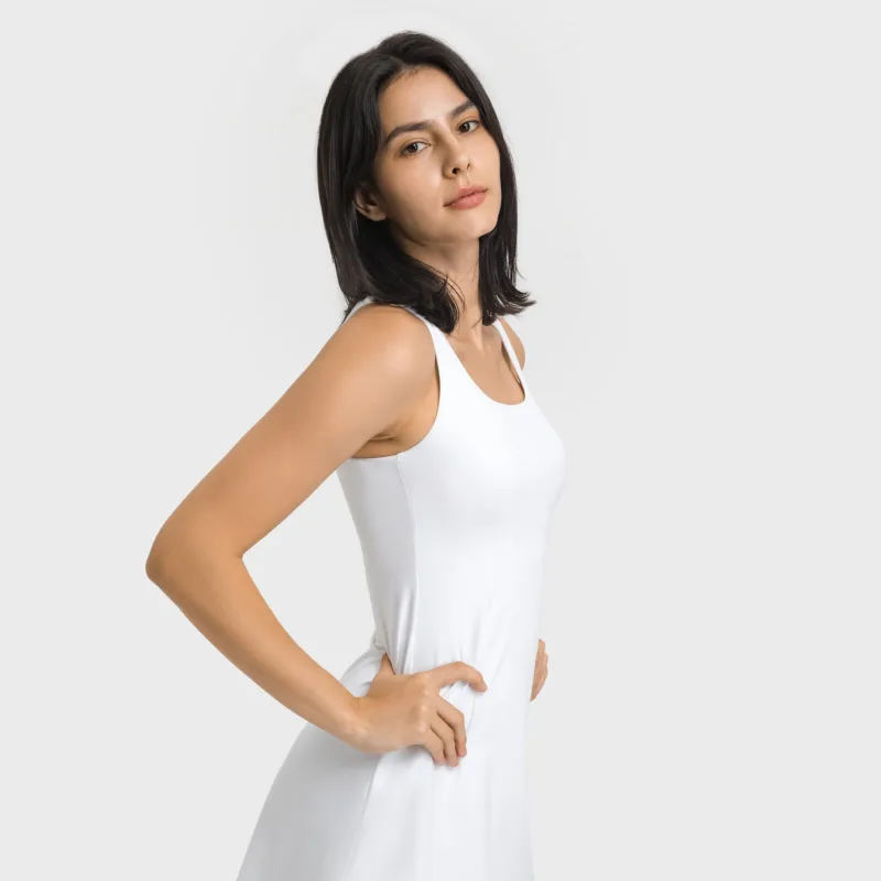 Tennis Dress With Liner - White