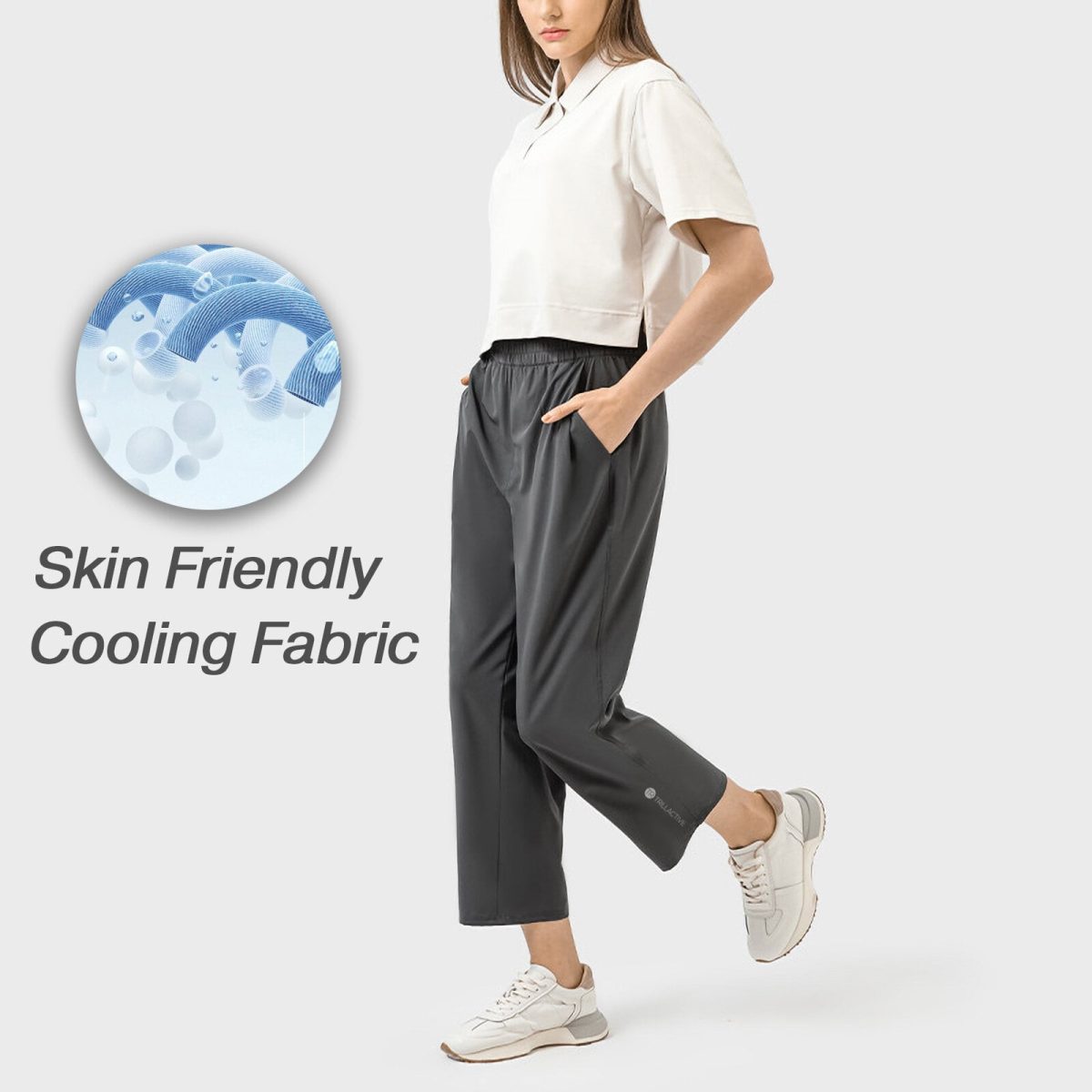 Quick-Dry Tech Cooling Lightweight Cropped Joggers