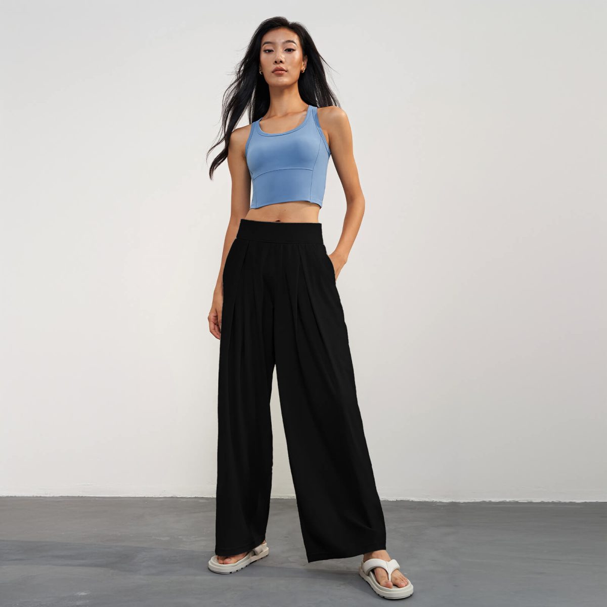 Quick-Dry Lightweight Wide Leg Pant With UV-Protection