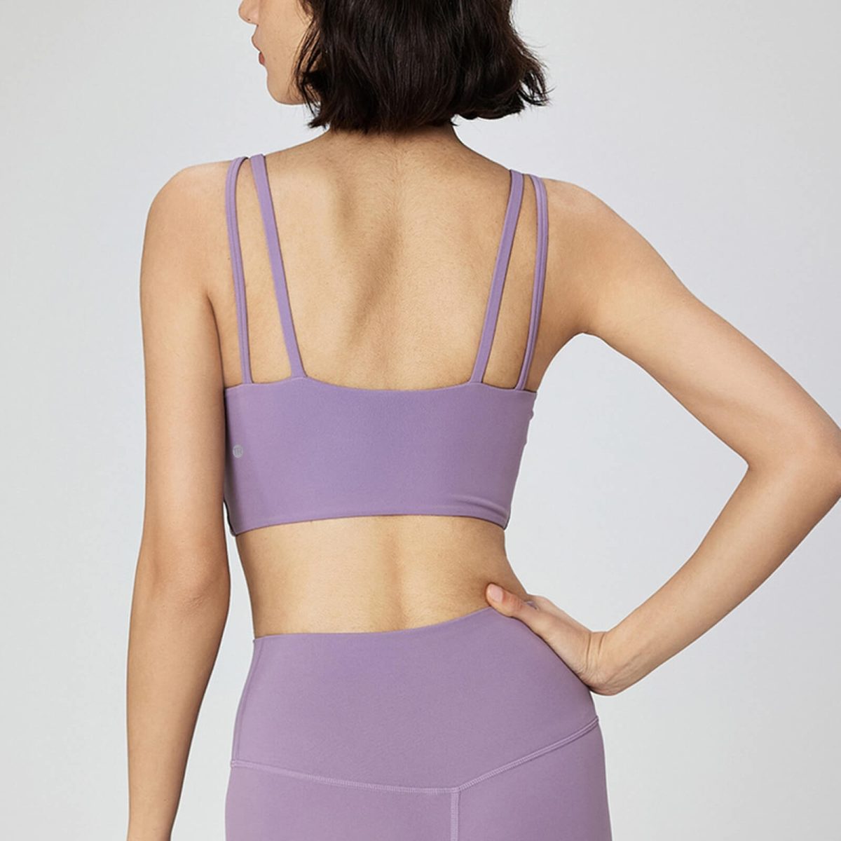 Double Strap V-neck Sports Bra