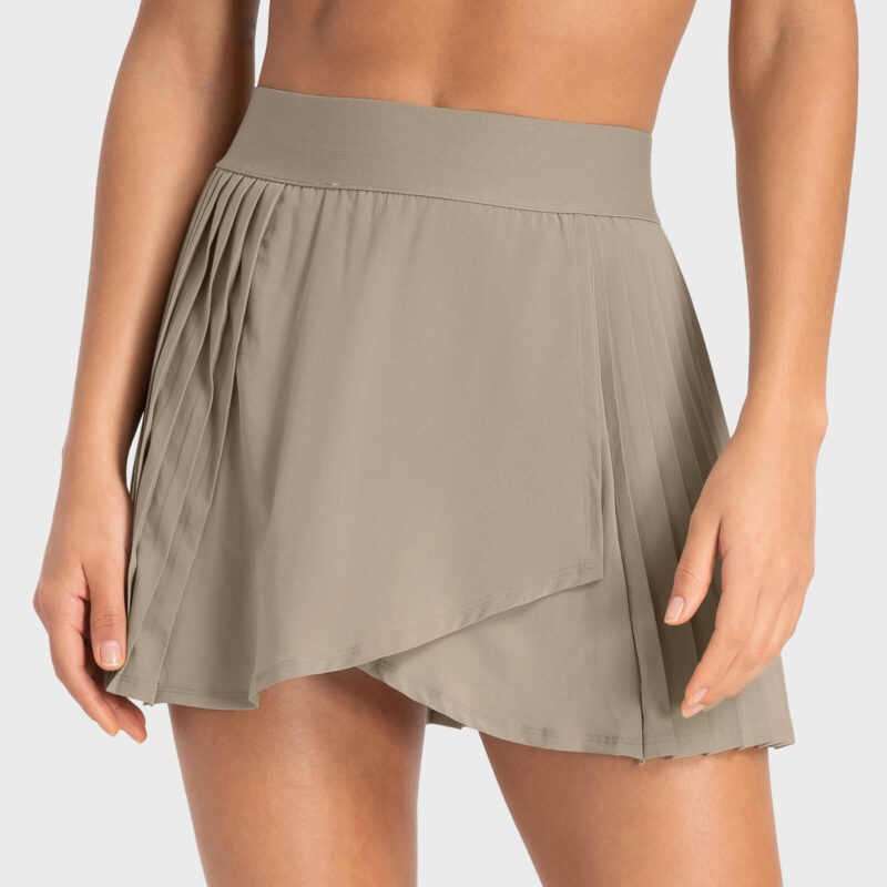 Tech Cooling Pleated Mini Skorts - Front