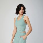 U-Neck Hollow Back Padded Tanks