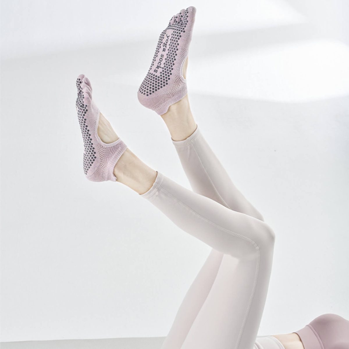 Open Top Mesh Pilates Socks