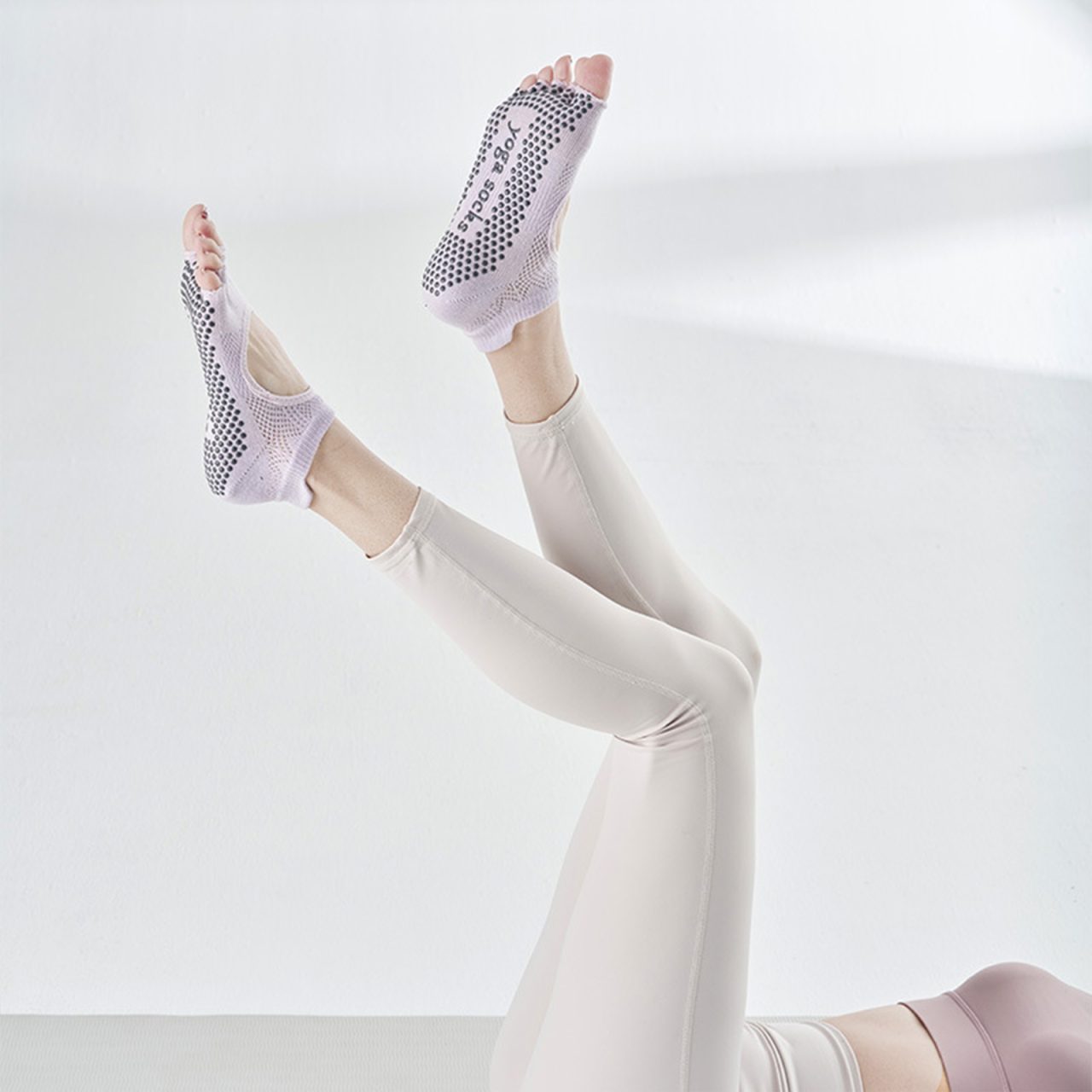 Open Top & Toes Mesh Pilates Socks