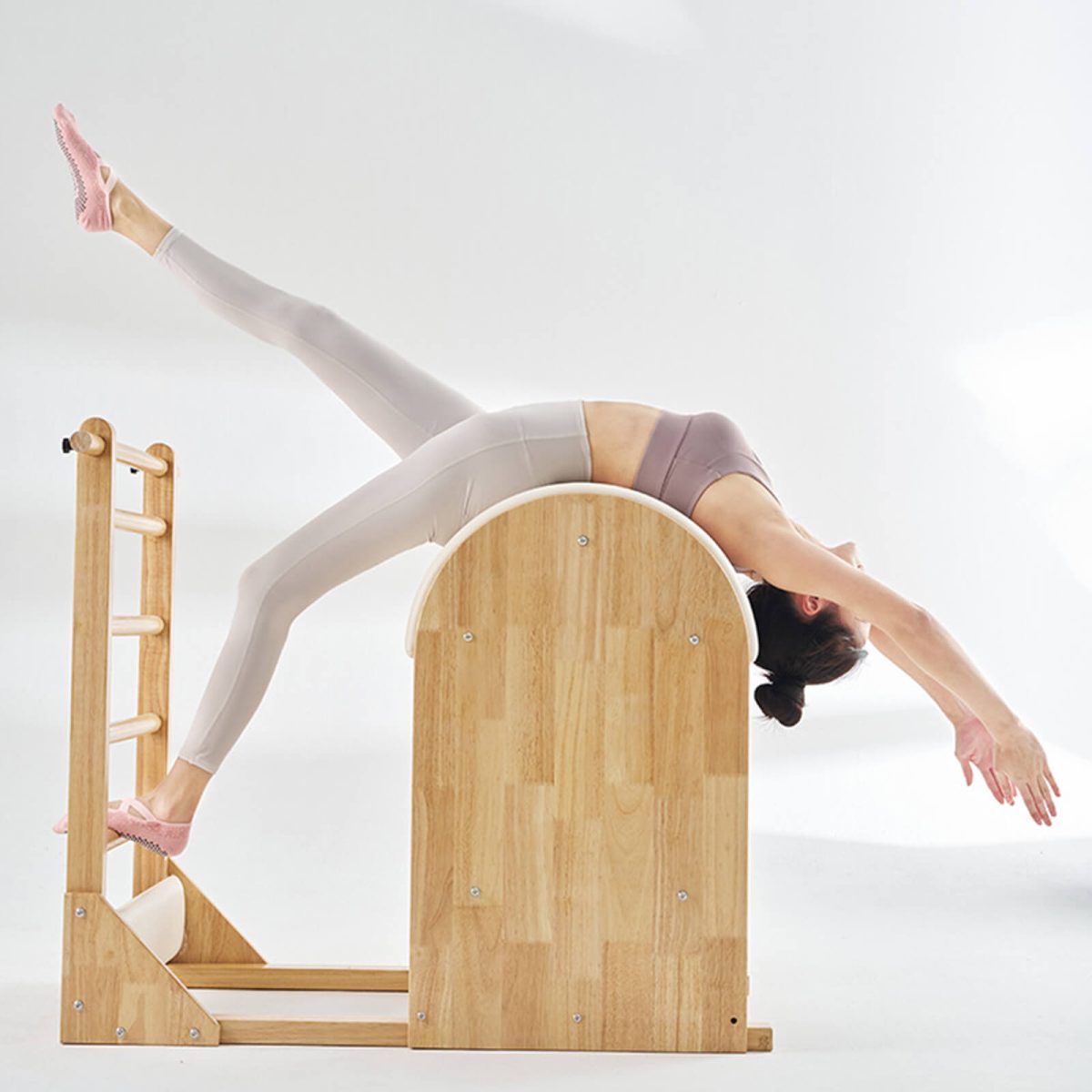Strapped Mesh Pilates Socks