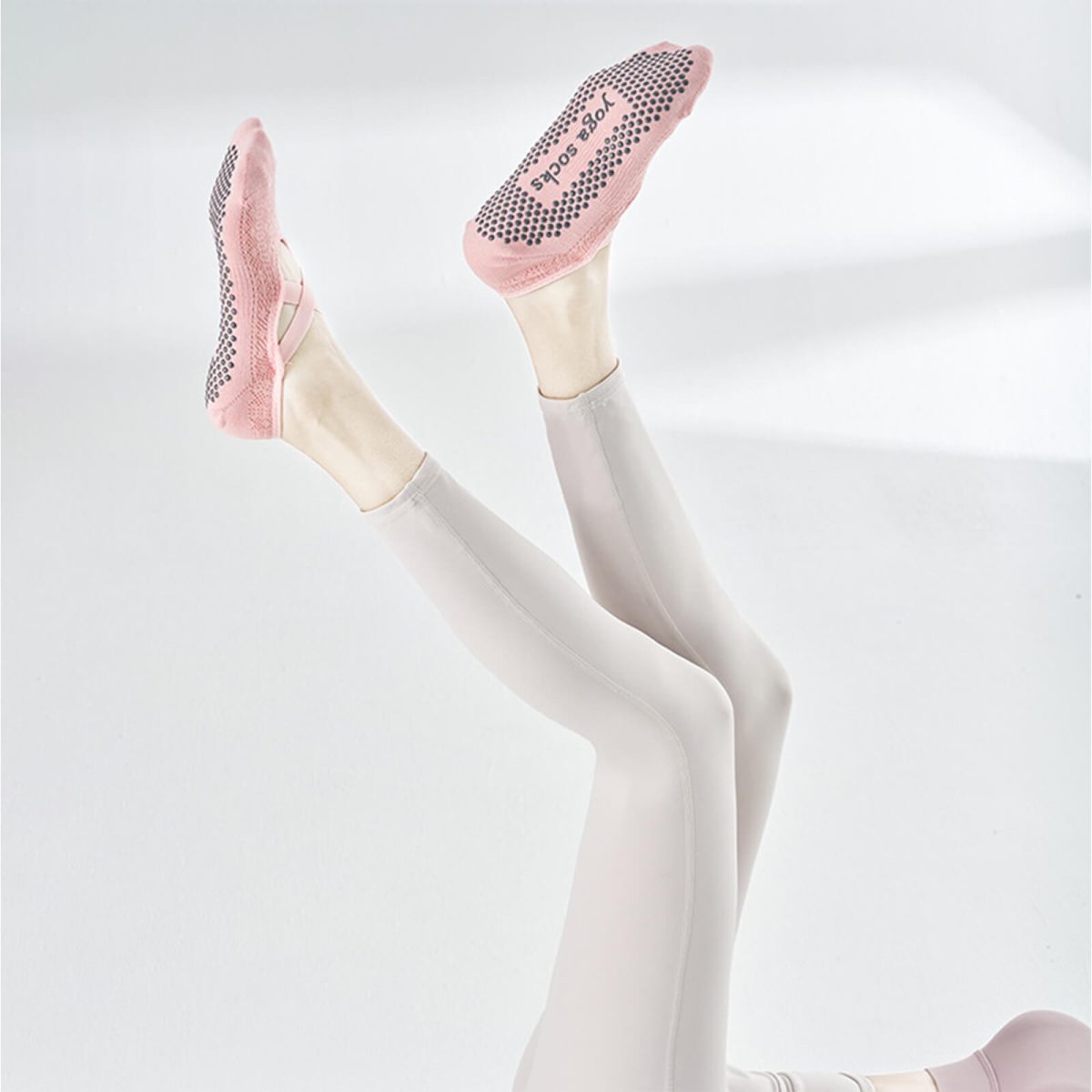 Strapped Mesh Pilates Socks