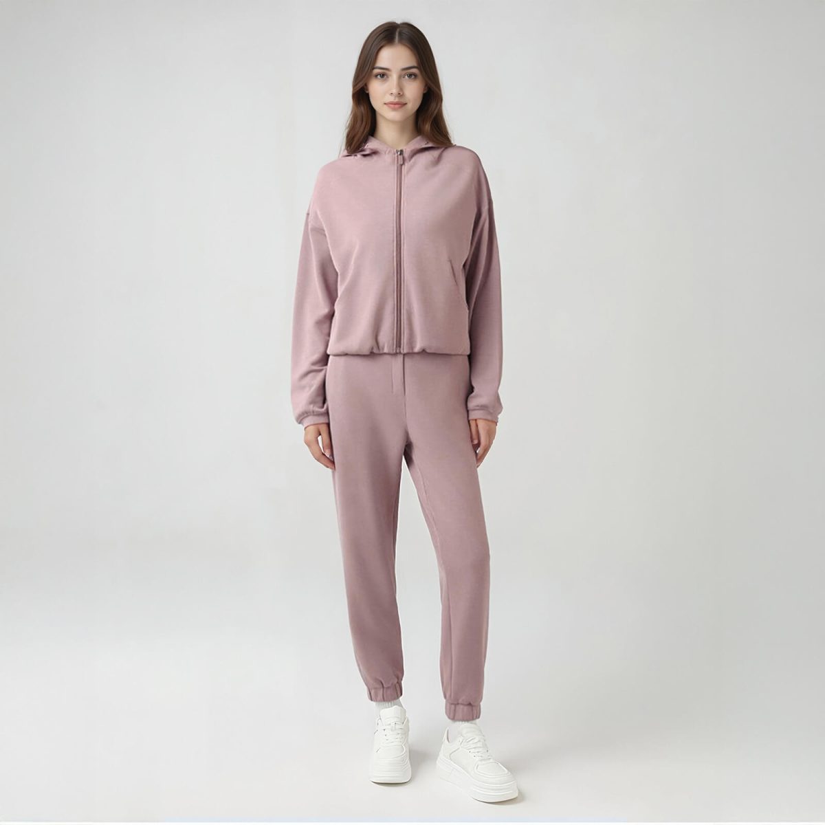 Warm Cloud Straight-Leg Sweat Pants