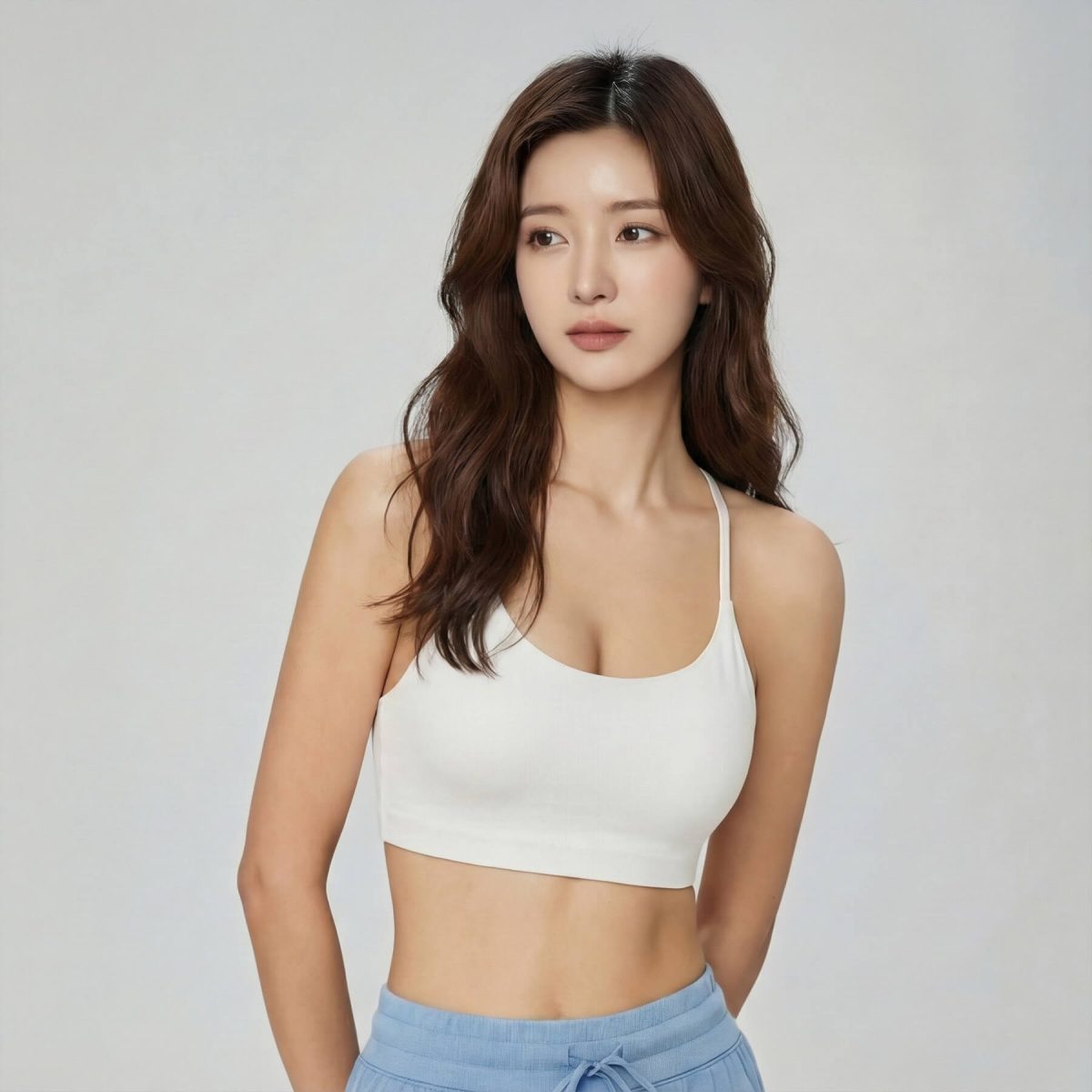 Strappy V-Back Sports Bra