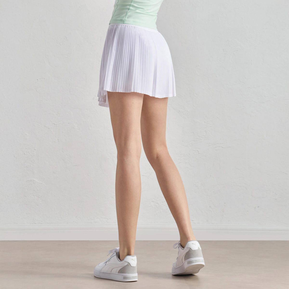 Tech Cooling Pleated Mini Skort V2 – High Waist Active Skirt with Inner Shorts Pocket