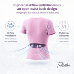 Airback Workout Tee | Women’s Open Back Crop Top for Yoga & Gym