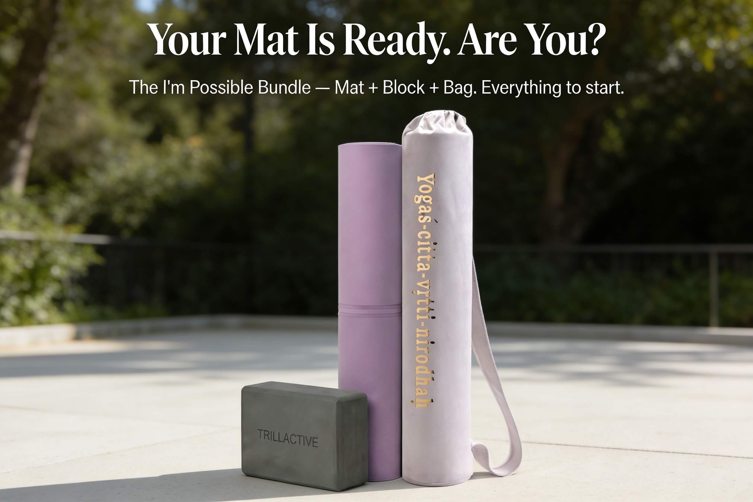 Natural Rubber Yoga Mat Bundles