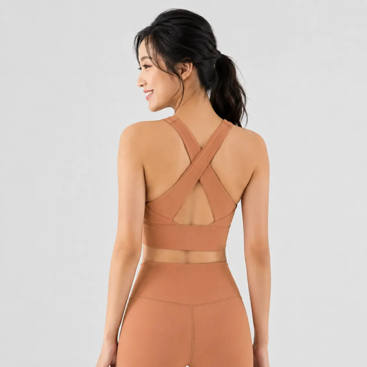Diamond Shape Cross Back Sports Bra