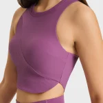 Racerback Ribbed Crop Top
