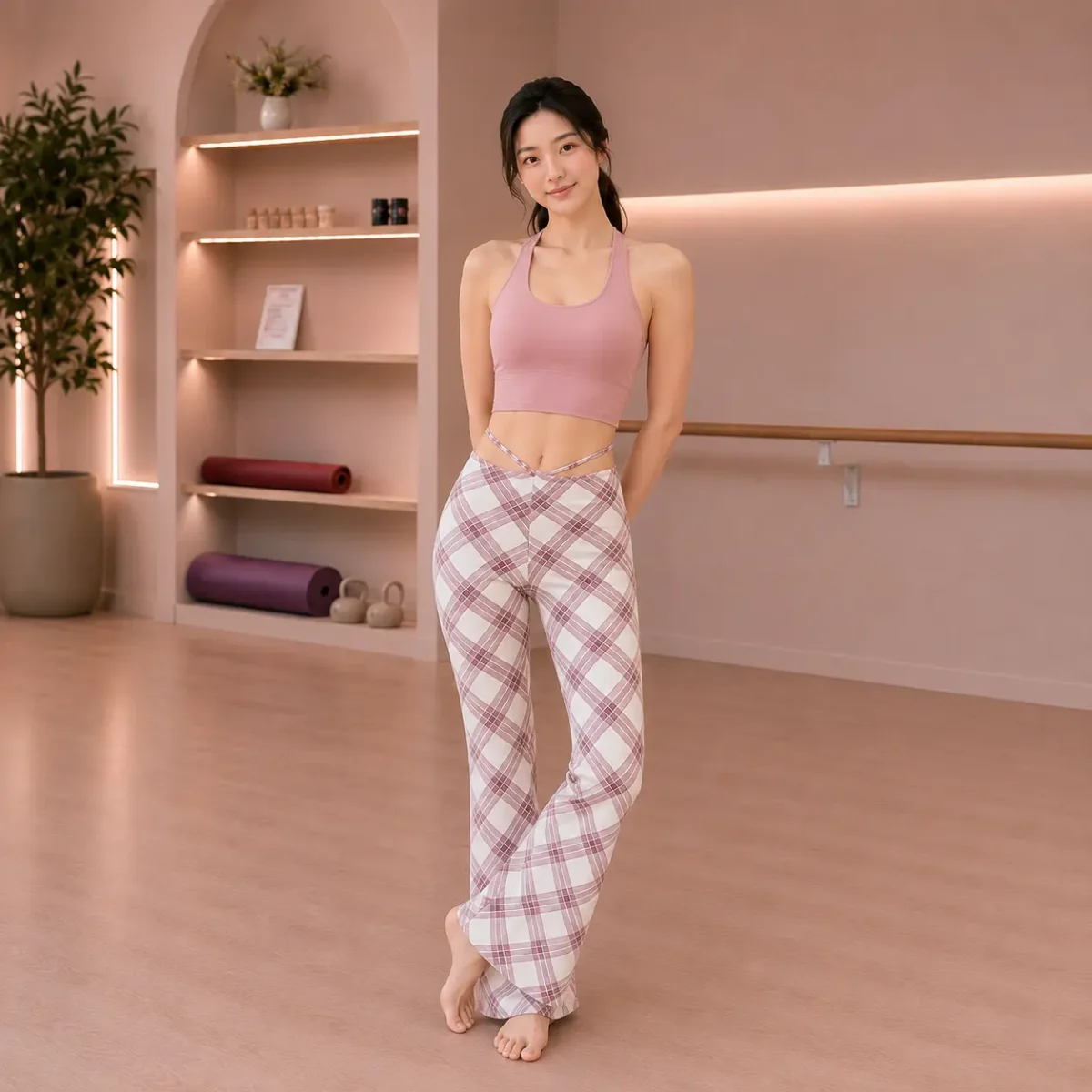 Retro Wide Leg Yoga Pants