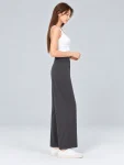 High-Waisted Wide-Leg Yoga Pants – Breathable Stretch Workout Trousers