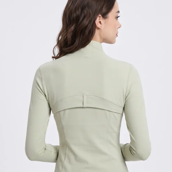 Stand-collar slim-fit yoga jacket, butter-soft stretch long sleeve pilates top - view 06
