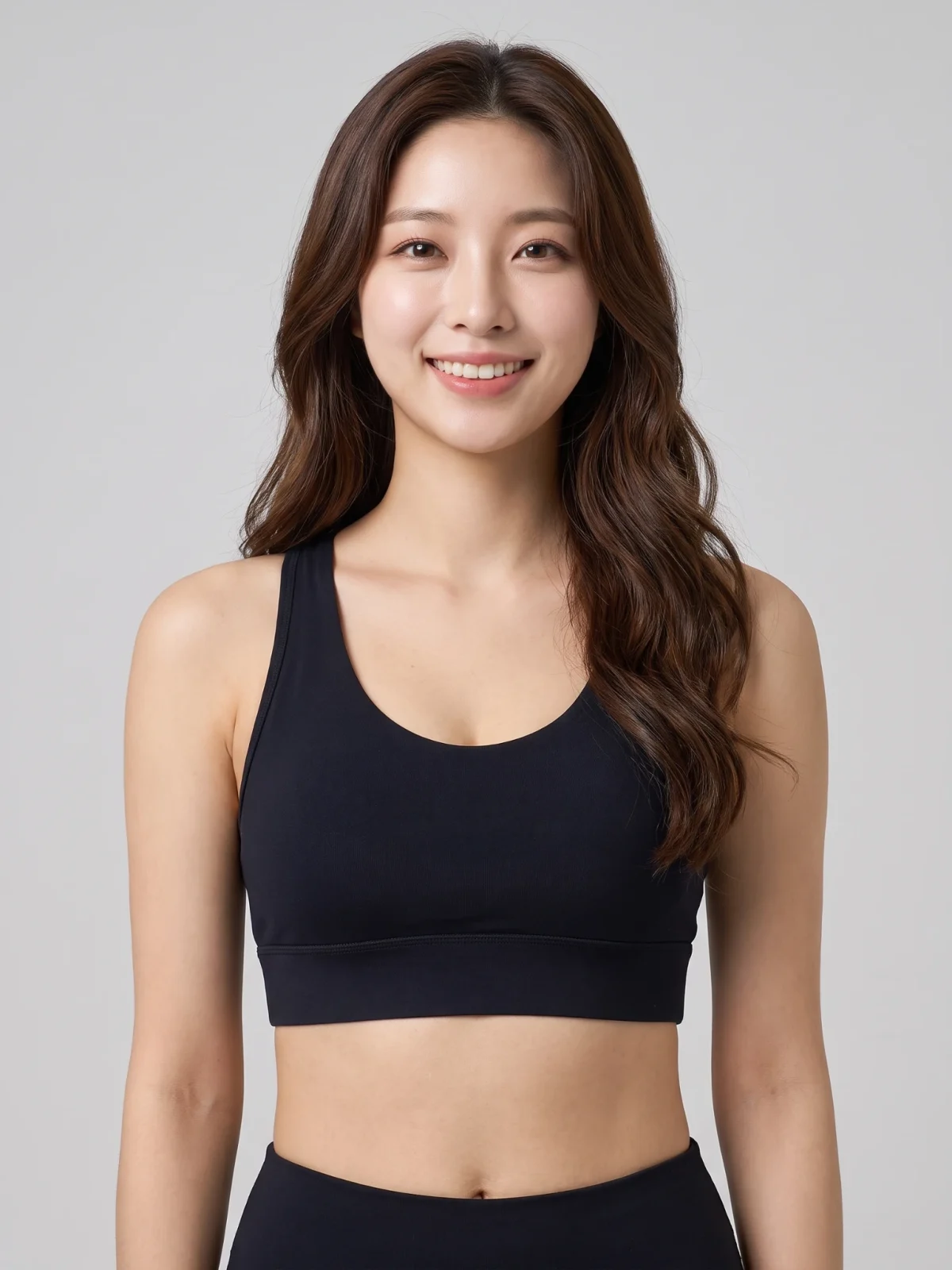 High-Support Mesh Panel Sports Bra – Wireless Padded Workout Bra