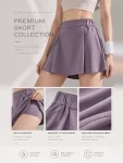 2-in-1 Tennis Skort – Built-In Shorts, Stretch Sports Skirt