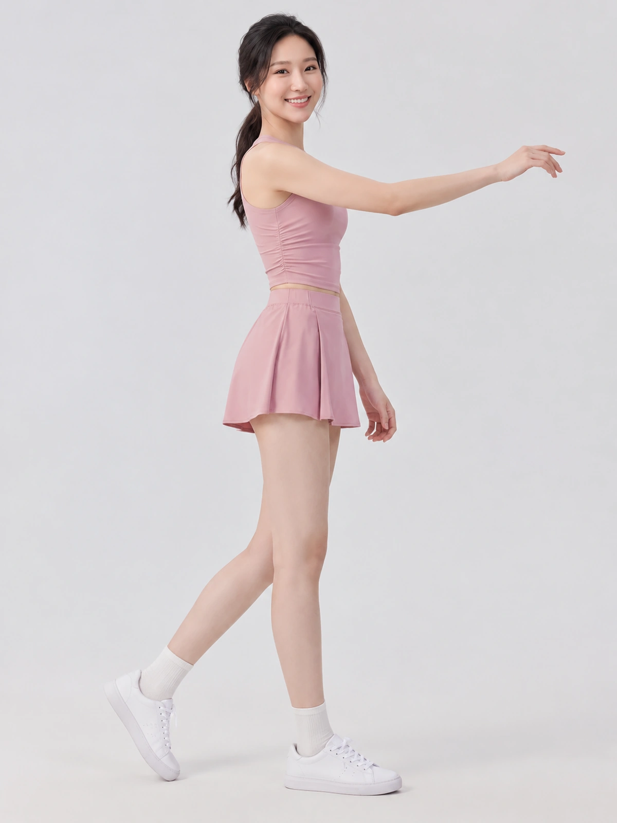 2-in-1 Tennis Skort – Built-In Shorts, Stretch Sports Skirt