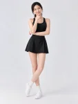 2-in-1 Tennis Skort – Built-In Shorts, Stretch Sports Skirt