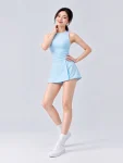2-in-1 Tennis Skort – Built-In Shorts, Stretch Sports Skirt