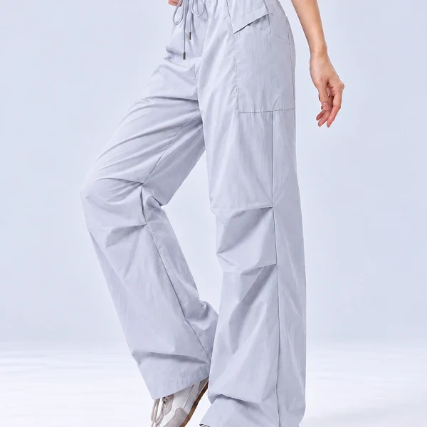 Flow Utility Wide-Leg Pants - Glacier Blue -Side