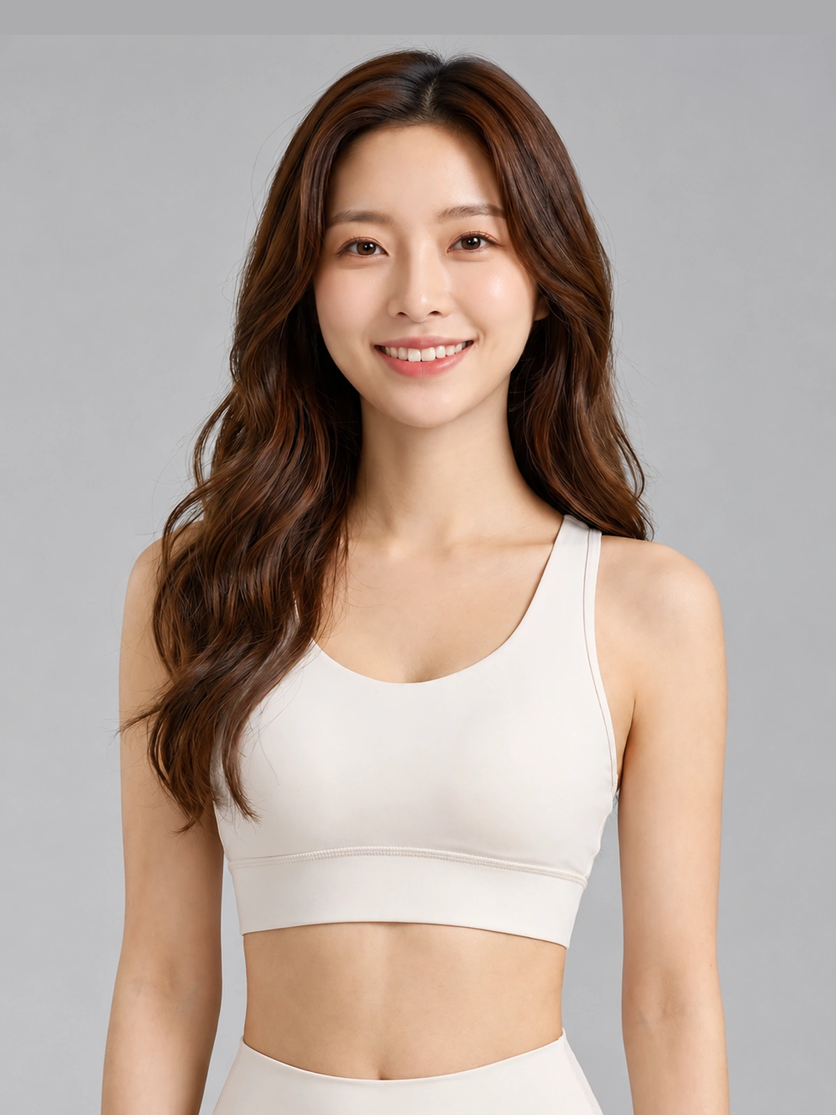 High-Support Mesh Panel Sports Bra – Wireless Padded Workout Bra