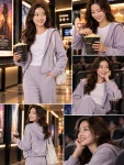 Luxe Thermal Hooded Jacket & Wide-Leg Pants Set