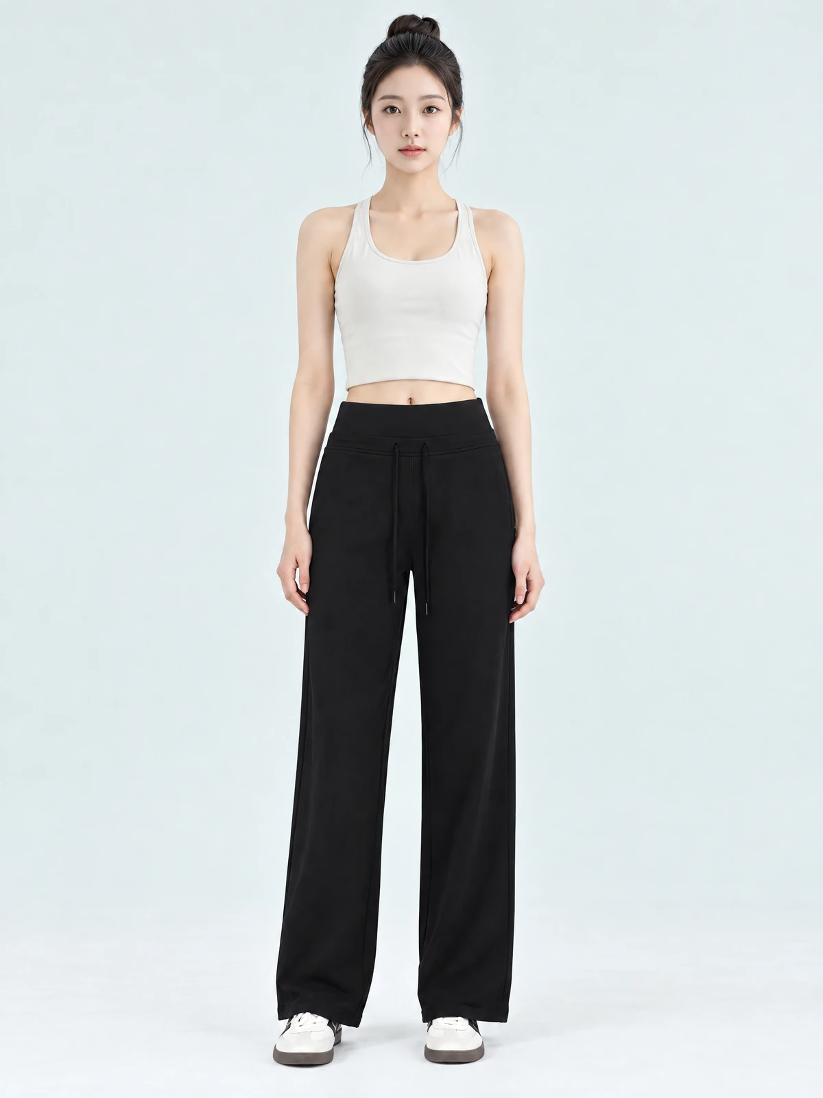 Petite Wide Leg Yoga Pants – Draped Fit