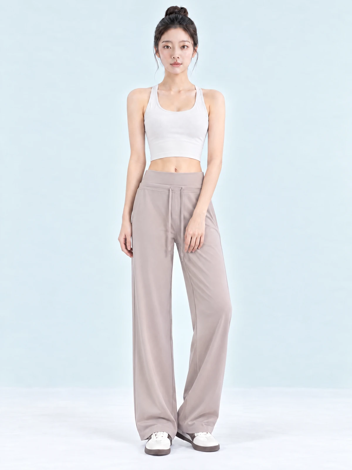Petite Wide Leg Yoga Pants – Draped Fit
