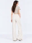 Petite Wide Leg Yoga Pants – Draped Fit