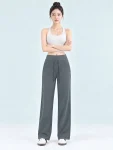Petite Wide Leg Yoga Pants – Draped Fit