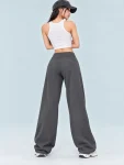 Petite Wide Leg Yoga Pants – Draped Fit